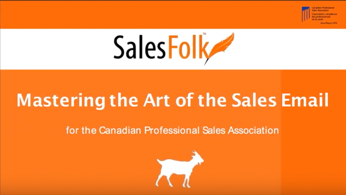 Mastering the Art of the Sales Email, Heather R. Morgan, CEO, SalesFolk 